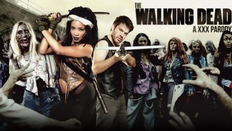 Kiki Minaj and Ryan Ryder in The Walking Dead: A XXX Parody