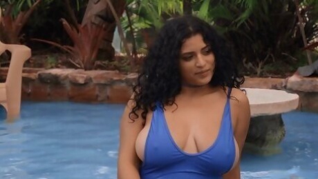 Horny plump lady Gabriela Lopez incredible sex movie